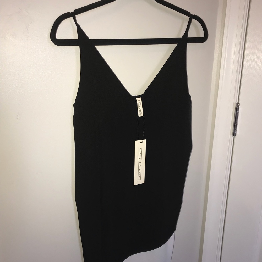 BRAND NEW State of Being Black/White Slip Dress